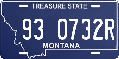 MT license plate 930732R