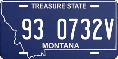 MT license plate 930732V