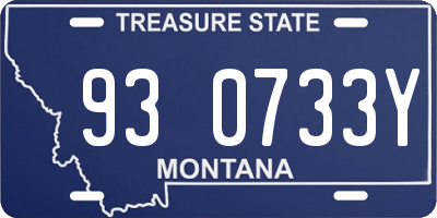 MT license plate 930733Y
