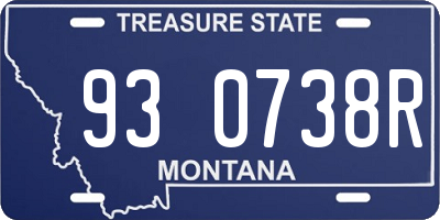 MT license plate 930738R