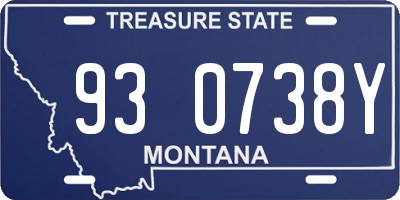 MT license plate 930738Y