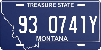 MT license plate 930741Y