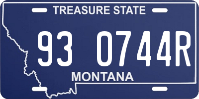 MT license plate 930744R