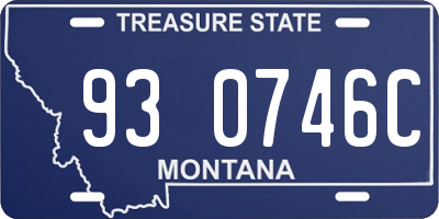 MT license plate 930746C