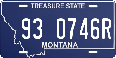 MT license plate 930746R