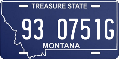 MT license plate 930751G