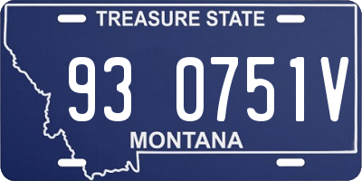 MT license plate 930751V