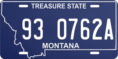 MT license plate 930762A