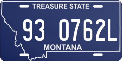 MT license plate 930762L