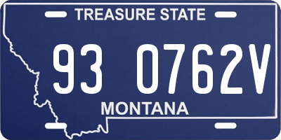 MT license plate 930762V