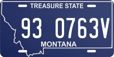 MT license plate 930763V