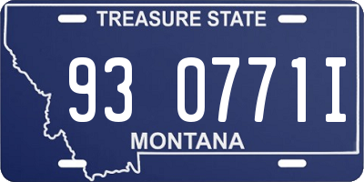 MT license plate 930771I