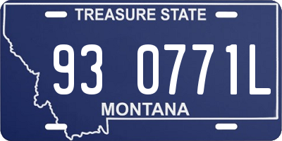 MT license plate 930771L