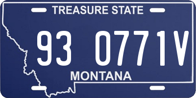 MT license plate 930771V