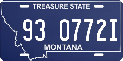 MT license plate 930772I