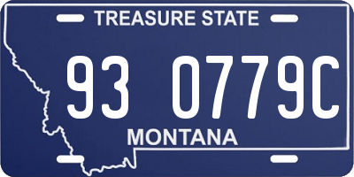 MT license plate 930779C