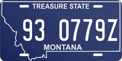 MT license plate 930779Z