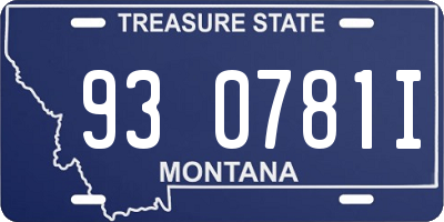 MT license plate 930781I