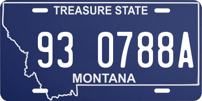 MT license plate 930788A