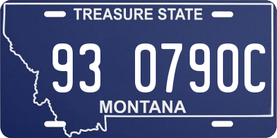 MT license plate 930790C