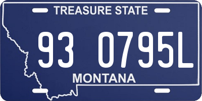 MT license plate 930795L