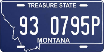 MT license plate 930795P