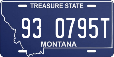 MT license plate 930795T