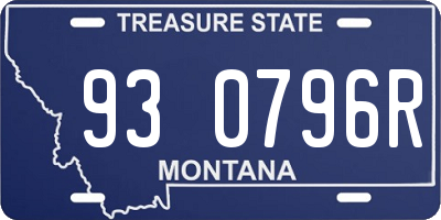 MT license plate 930796R