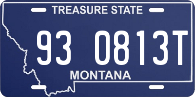 MT license plate 930813T