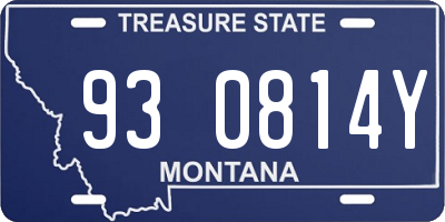 MT license plate 930814Y