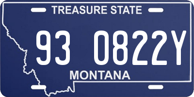 MT license plate 930822Y