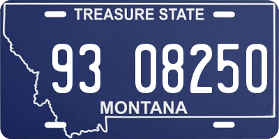 MT license plate 930825O