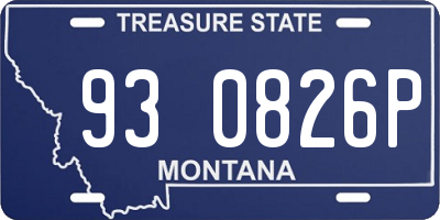 MT license plate 930826P