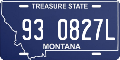 MT license plate 930827L