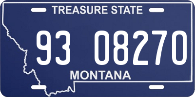 MT license plate 930827O