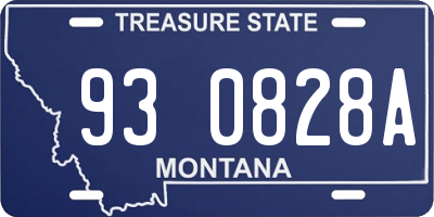 MT license plate 930828A