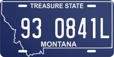 MT license plate 930841L