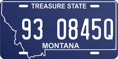 MT license plate 930845Q