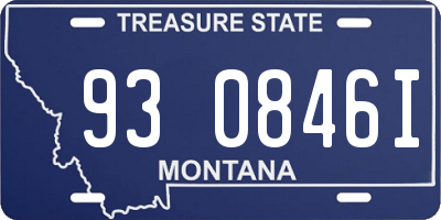 MT license plate 930846I