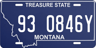 MT license plate 930846Y