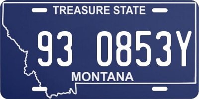 MT license plate 930853Y