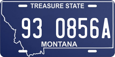 MT license plate 930856A