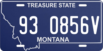 MT license plate 930856V