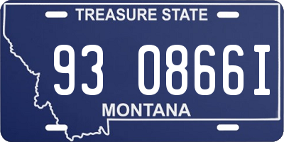 MT license plate 930866I