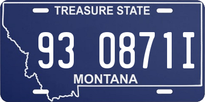 MT license plate 930871I