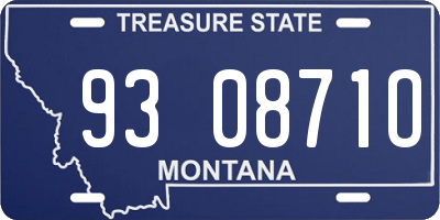 MT license plate 930871O