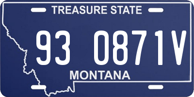 MT license plate 930871V