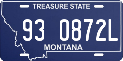 MT license plate 930872L