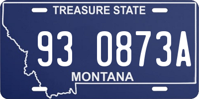 MT license plate 930873A