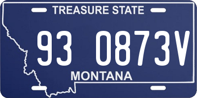 MT license plate 930873V